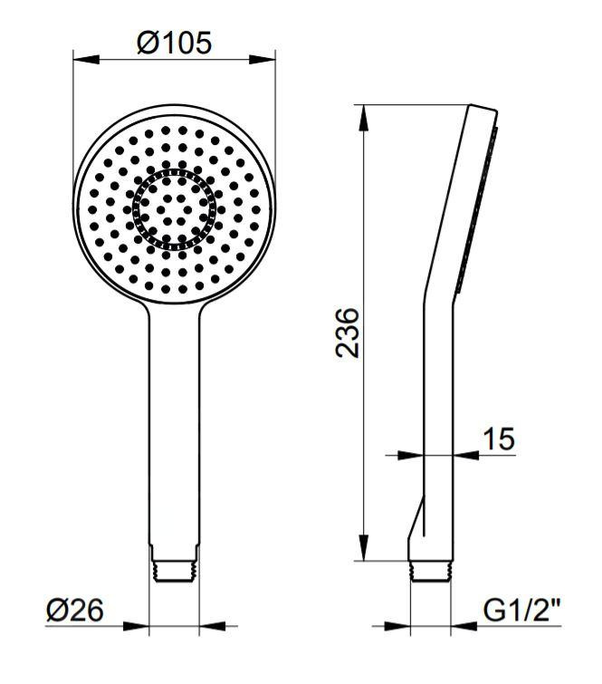 Keuco Edition 11 sprchová hlavice, chrom s 60% slevou - 2