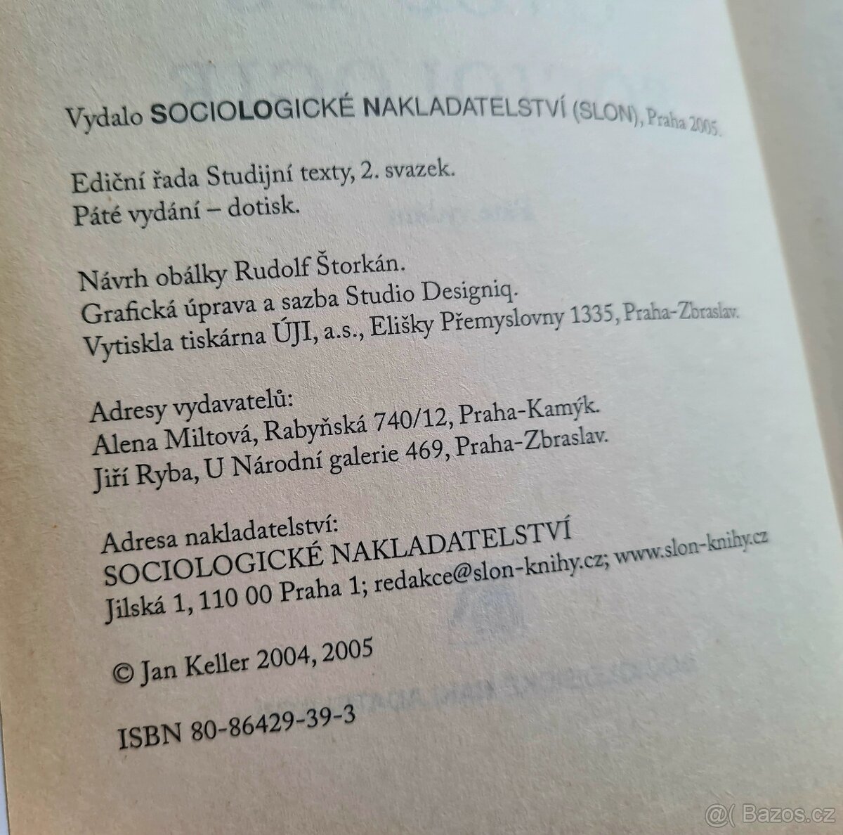 Úvod do sociologie - Jan Keller - Mendelka - 2