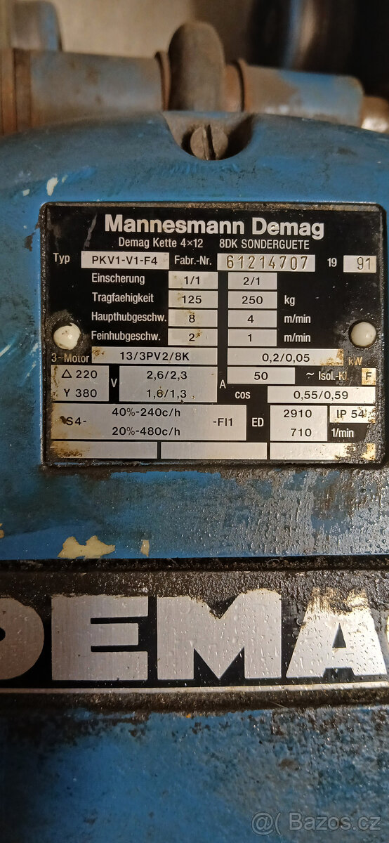 elektrický řetězový zvedák Demag - 2