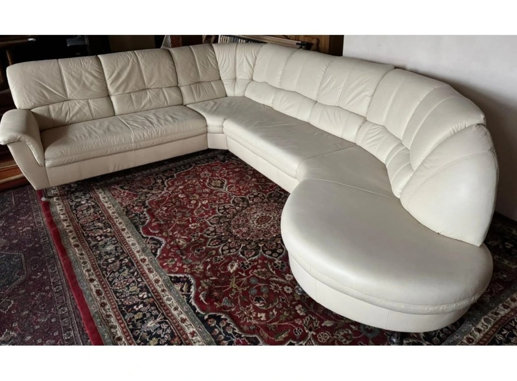 Rohová kožená sedací souprava, 3302 - 2