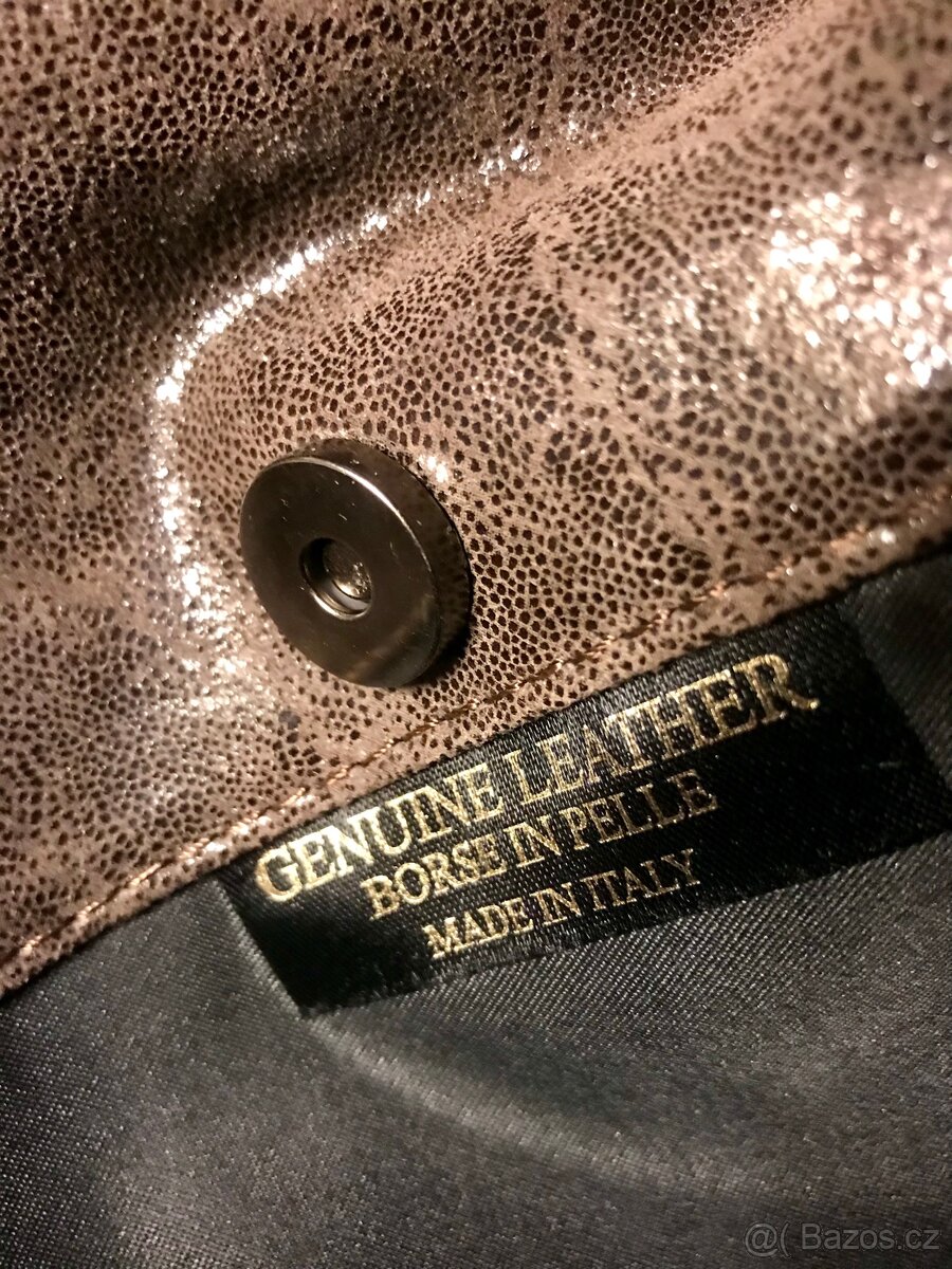 Kožená kabelka – psaníčko, nová - 2