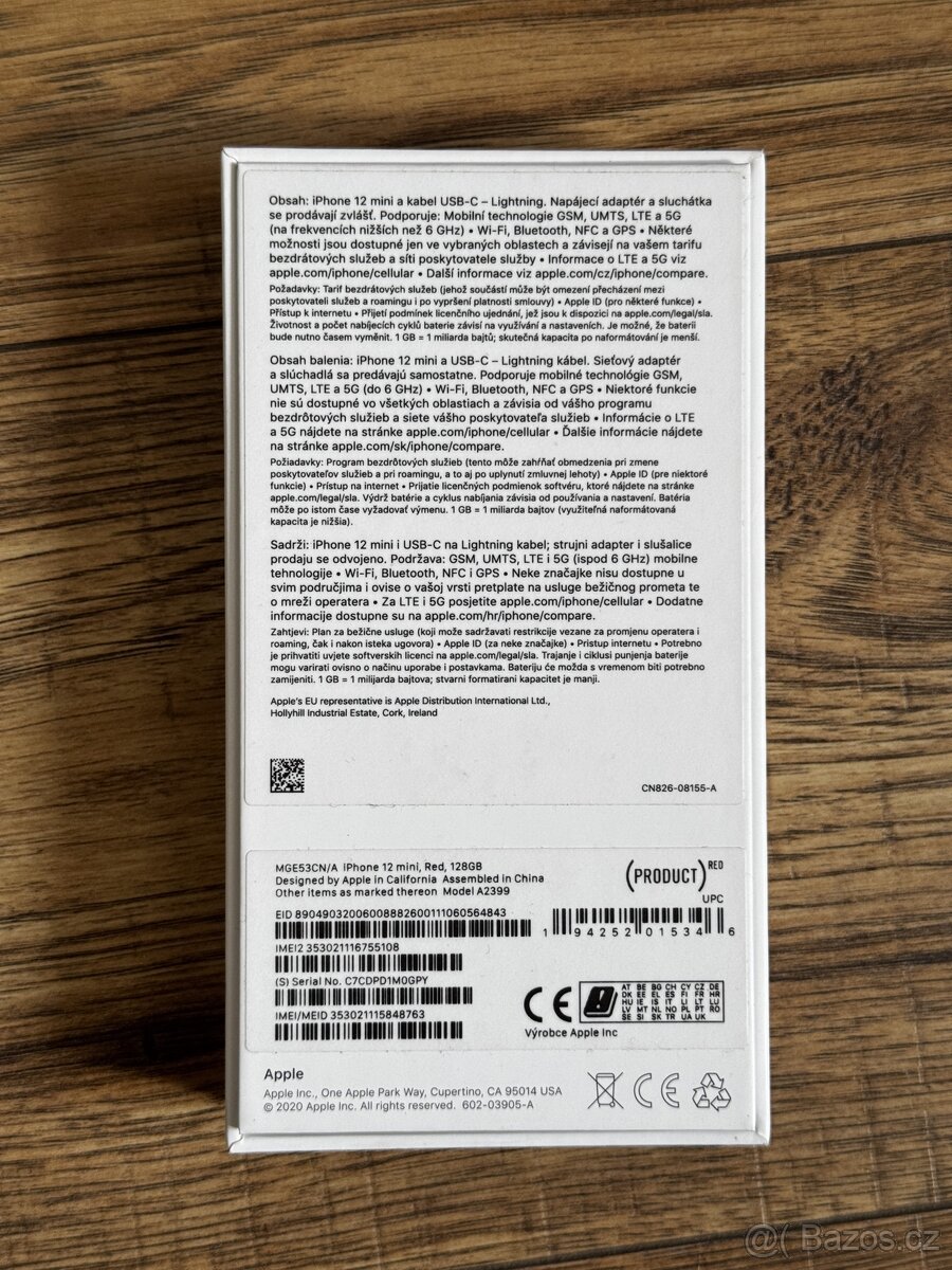 iPhone 12 mini 128 GB RED - nová baterie - 2