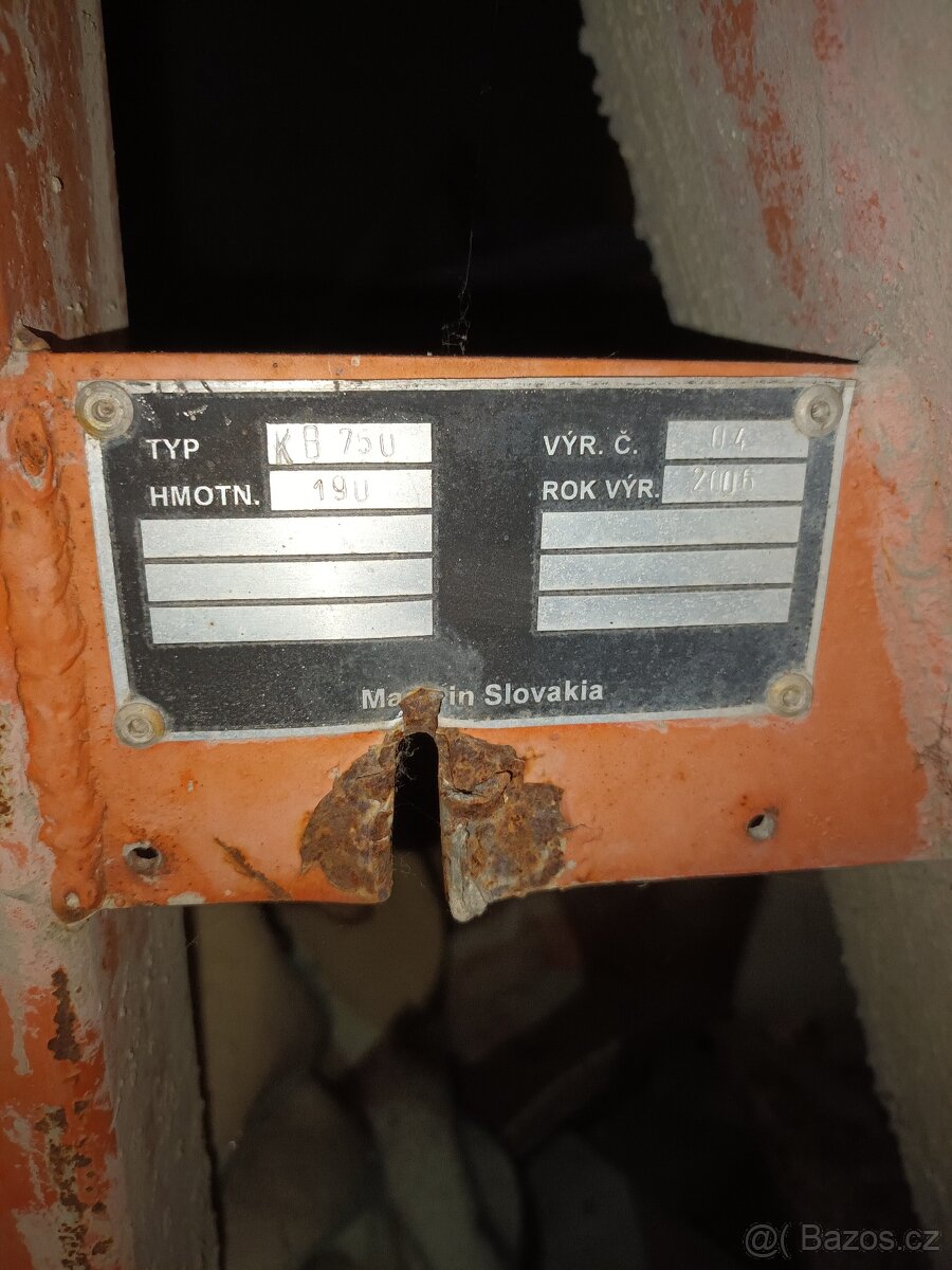 Badie na beton 750 l, 2006 Made in Slovakia - 2