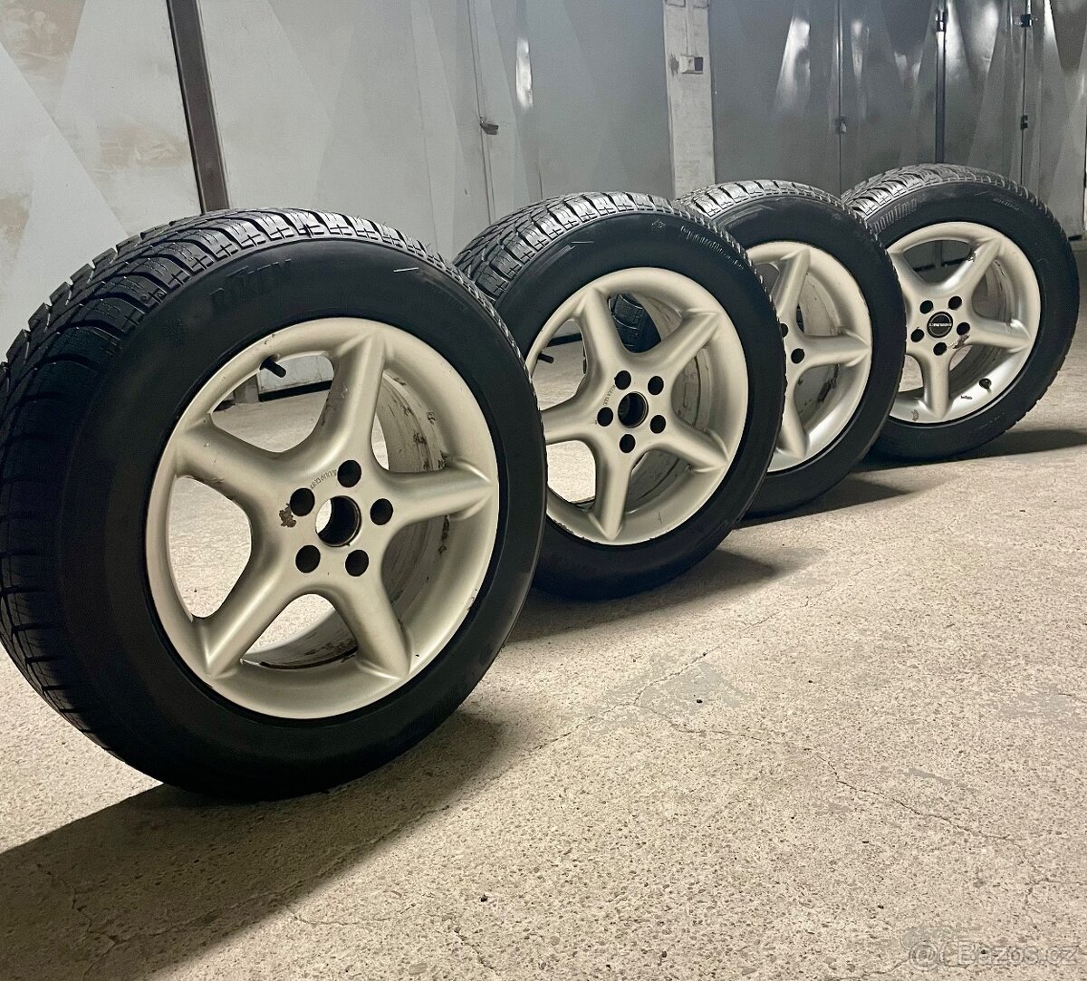 Zimní sada alu kol + pneu Riken Snowtime 225/55 R16 – pěkný - 2