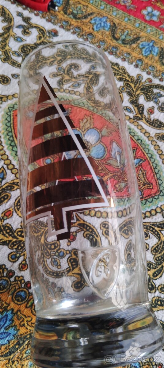 sběratelská pivni vánoční sklenice Budvar - 2