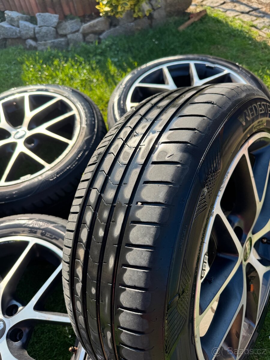 4x BBS 19” alu kola – 5×114.3 – s pneu zdarma - 2