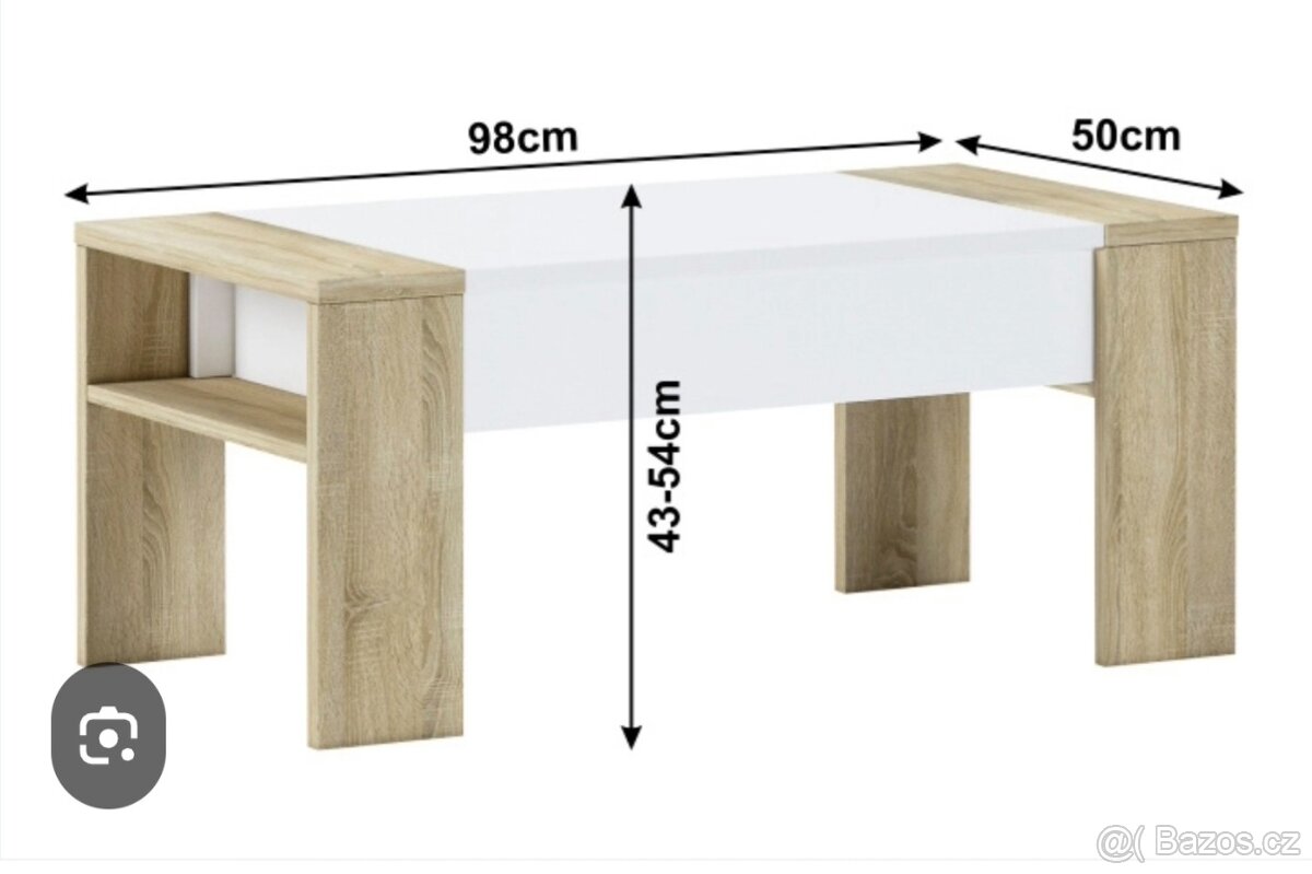 Konferenční stolek polohovatelný - 2