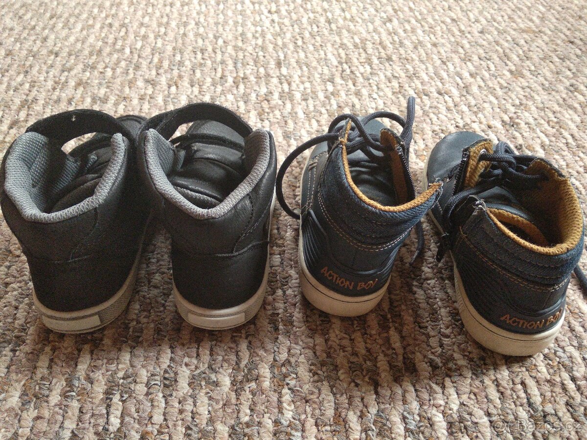 Kotníkové boty teplejší vel. 27 a 28 - 2