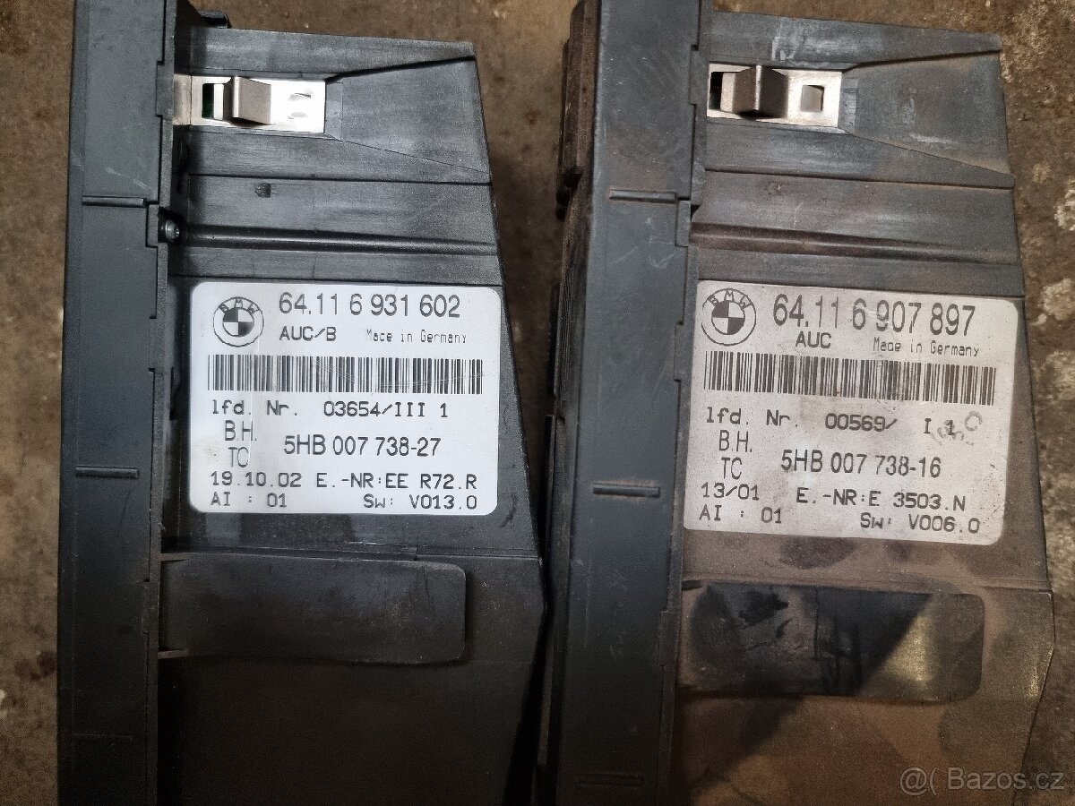 Jednotky klima/topení BMW E46 - 2