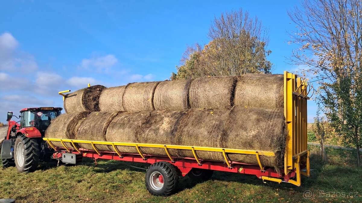 Samonakládací - samovykládací přepravník balíků sena / slámy - 2