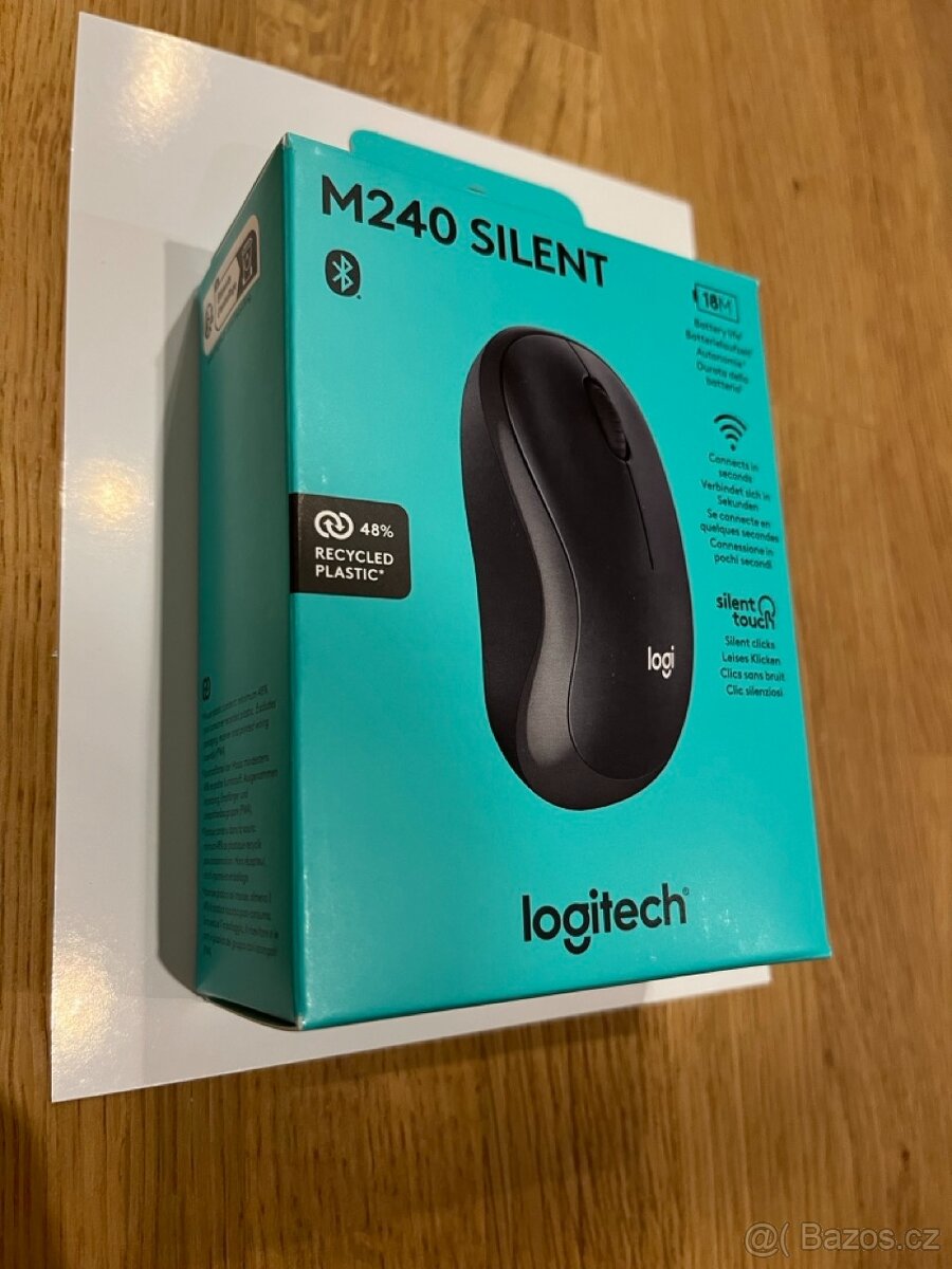 Logitech M240 Silent (černá) – Nová, rozbalená - 2