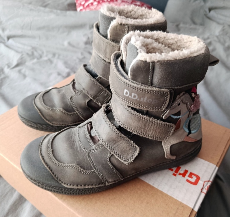 Zimní boty D.D.Step vel.34 kožené - 2