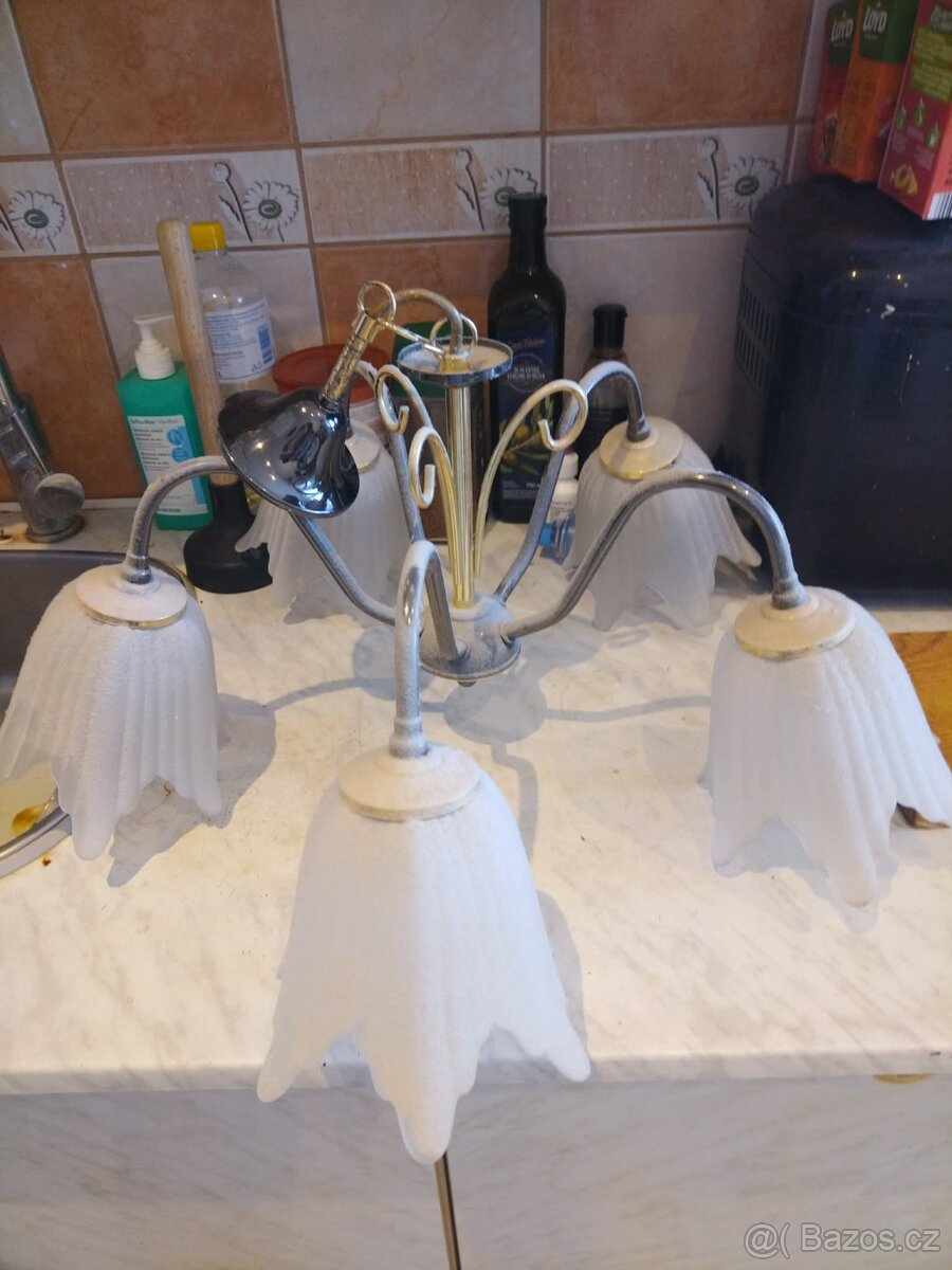 pětiramenný lustr - 2