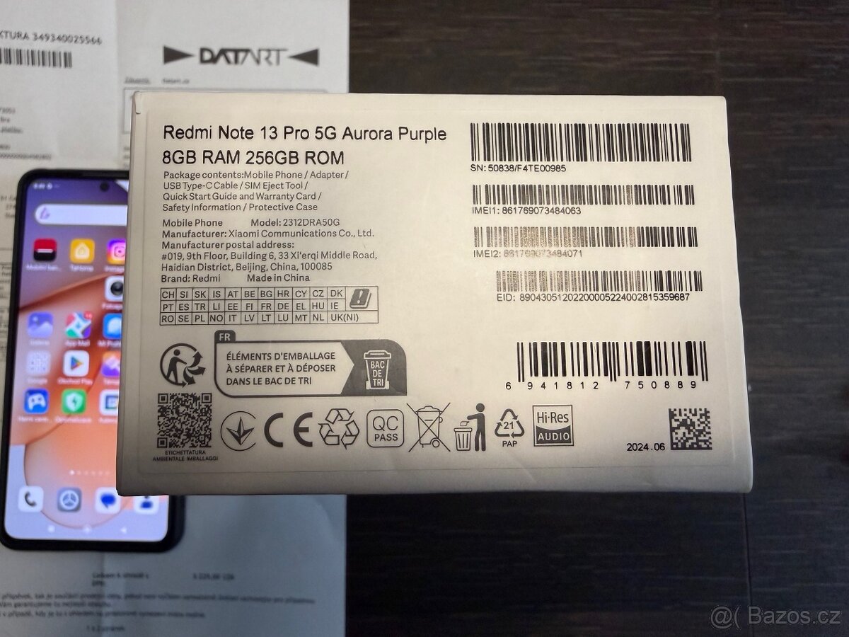Xiaomi Redmi Note 13 Pro 5G 8GB+256GB nový - 2