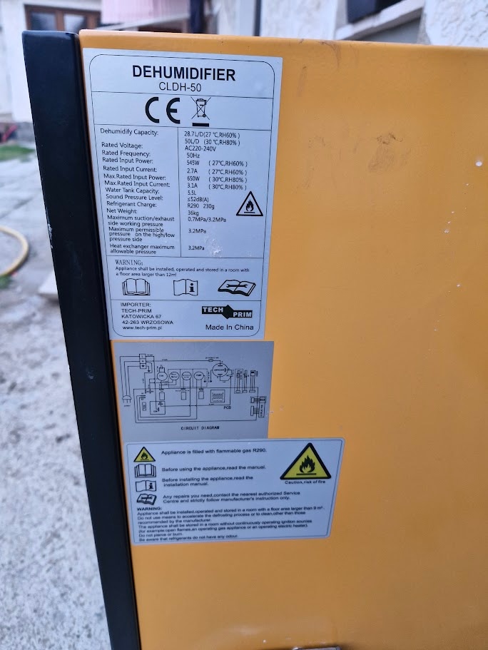 Prodám profi stavební vysoušeč CLDH-50 - 2