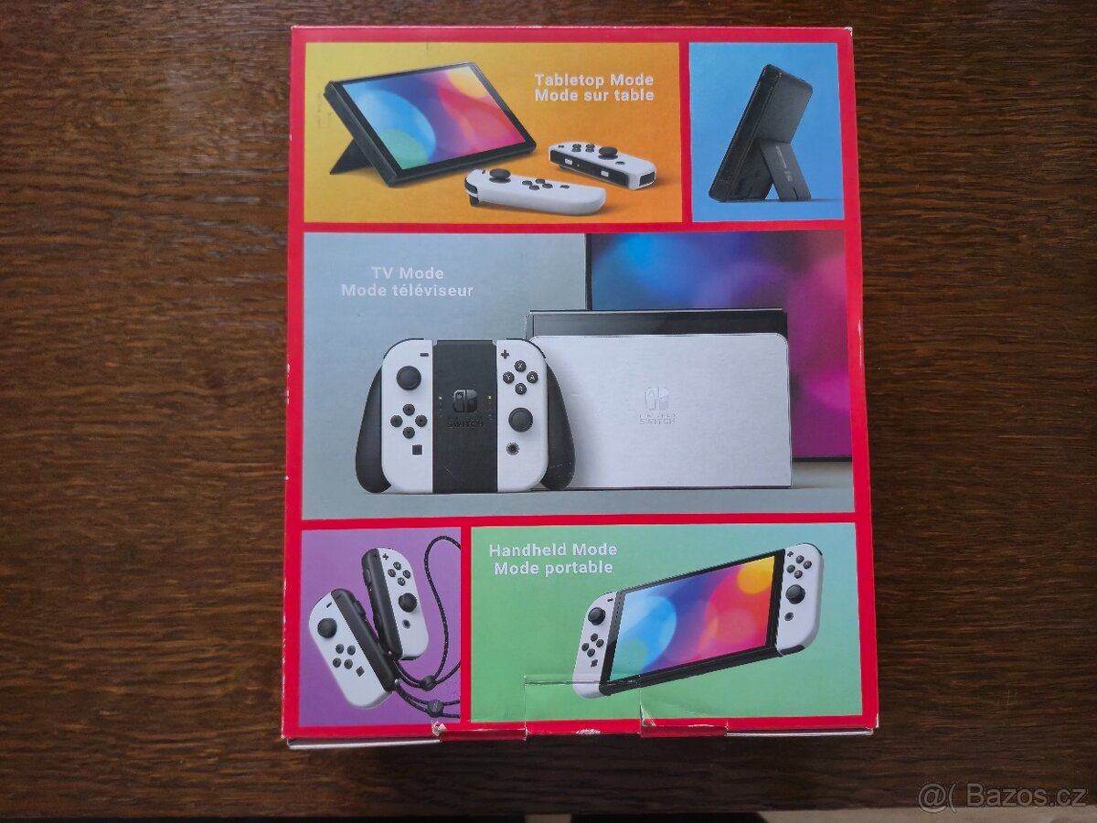 NINTENDO SWITCH OLED (bílá verze) + 4 HRY A CESTOVNÍ OBAL - 2
