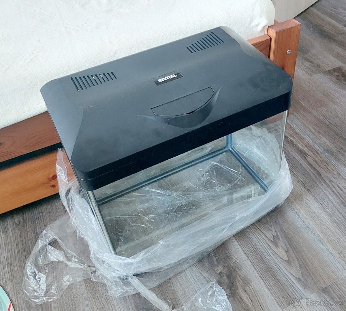 Akvárium / terárium 49l s krytem a LED - 2