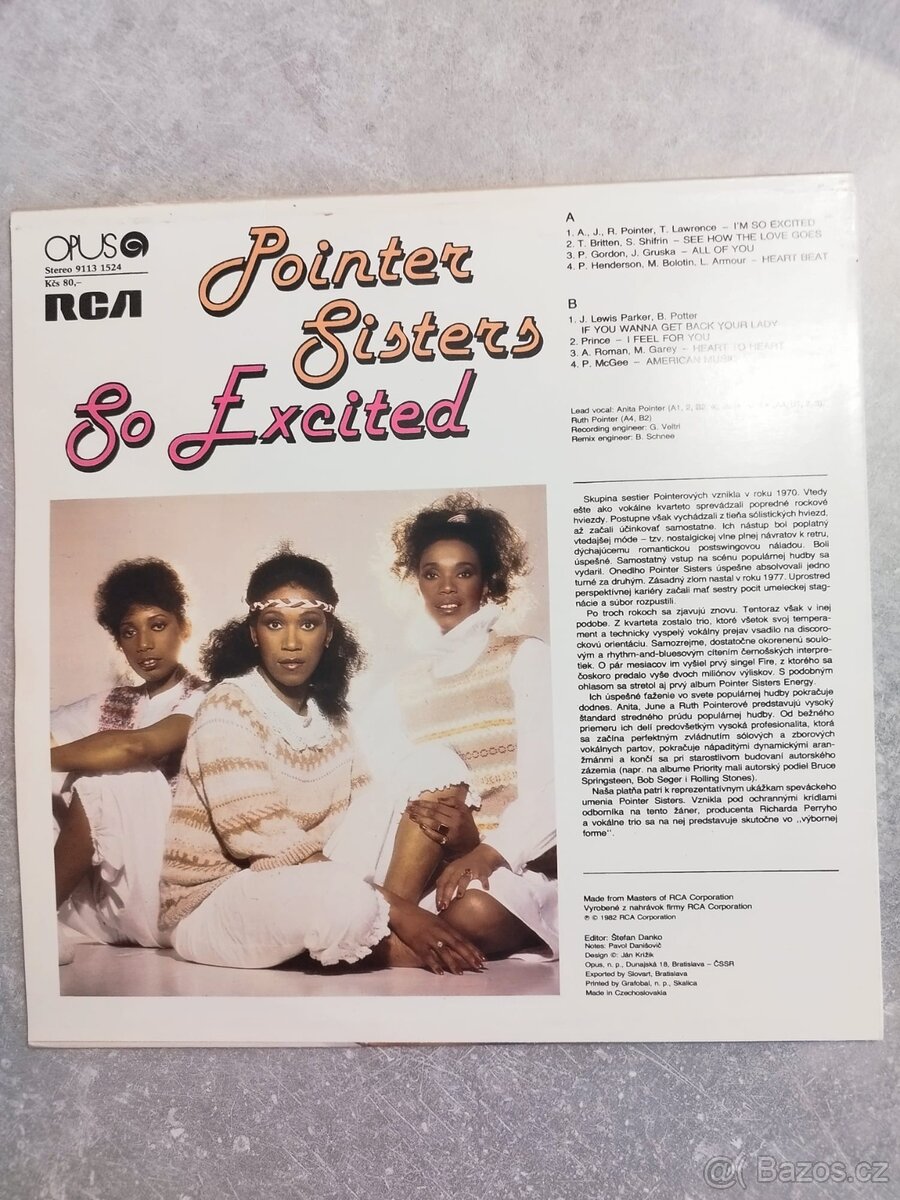 Pointer Sisters - So Excited (nové) - 2