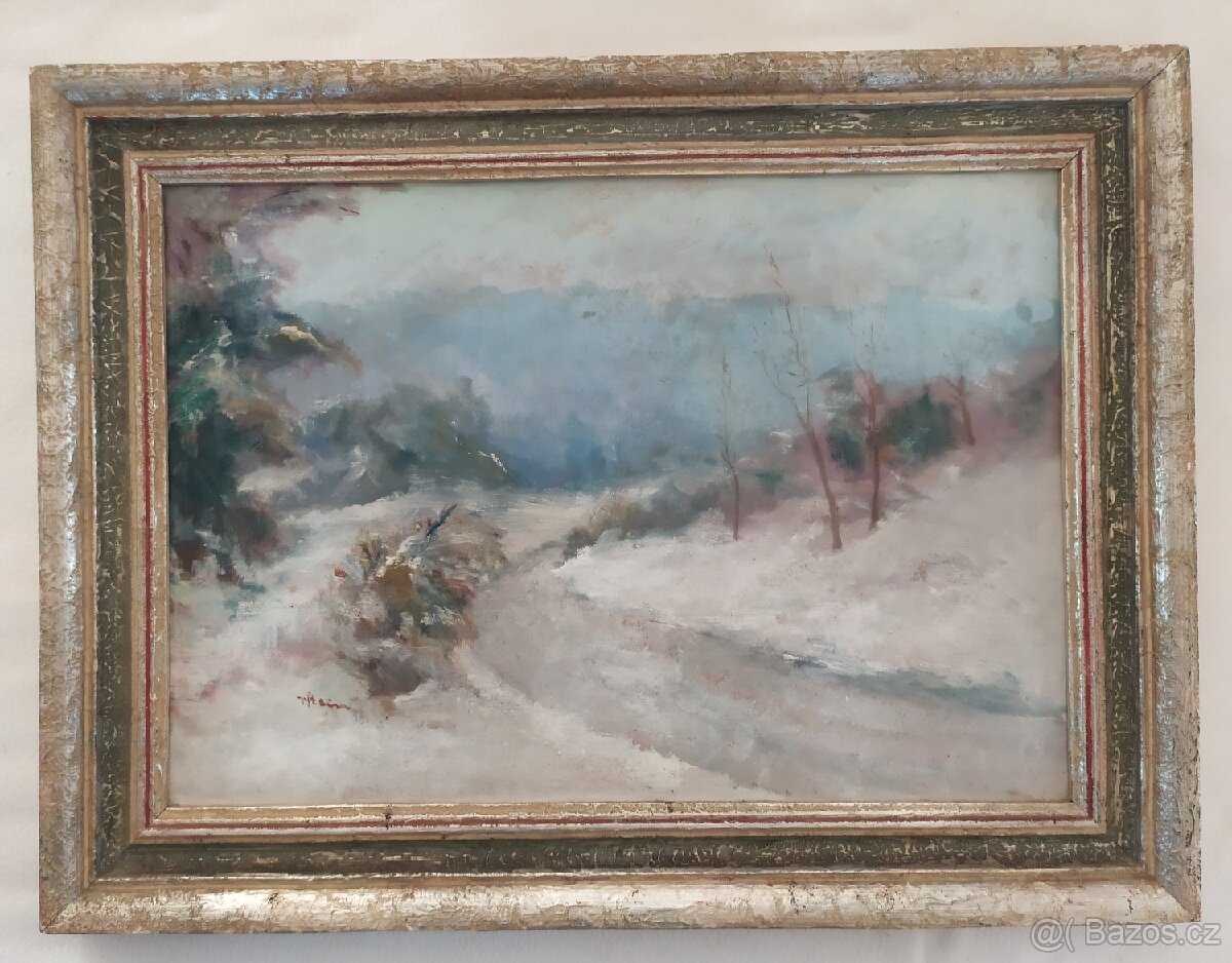 Obraz, Zimní cesta, V. Stein - 2