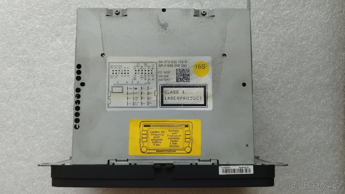 autorádio škoda superb, roomster, berlingo - 2