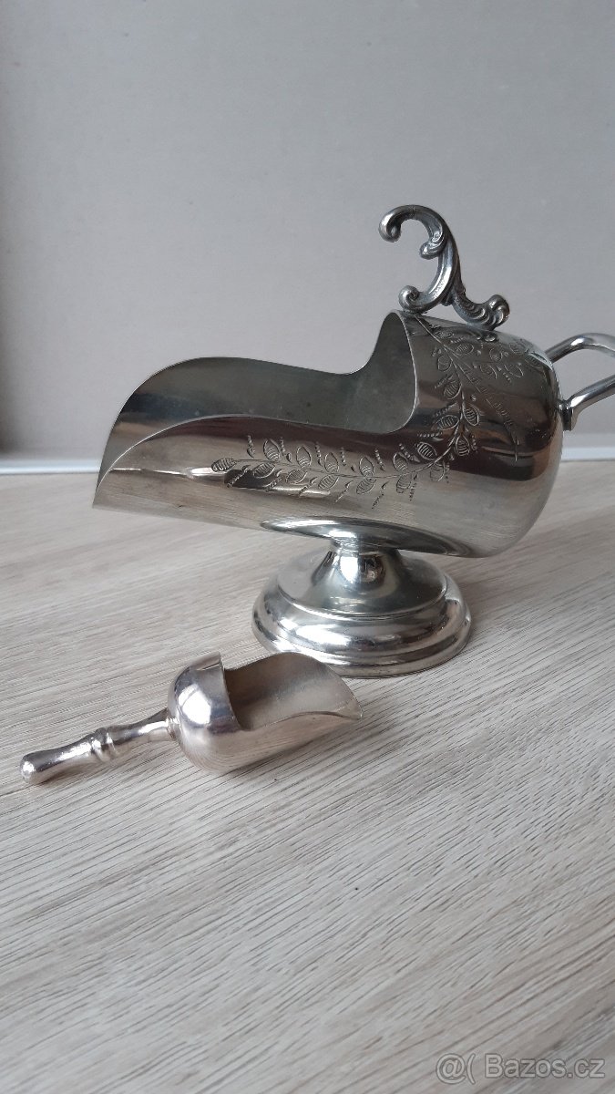 Alpaka anglické starožitné nádobí - 2