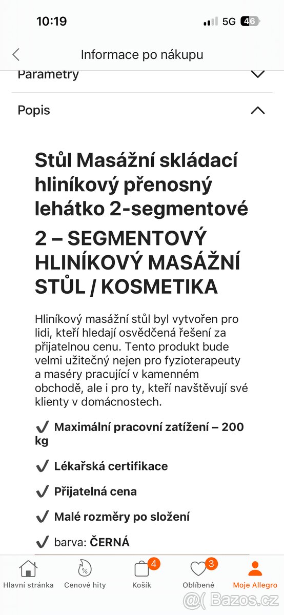 Masážní stůl - 2