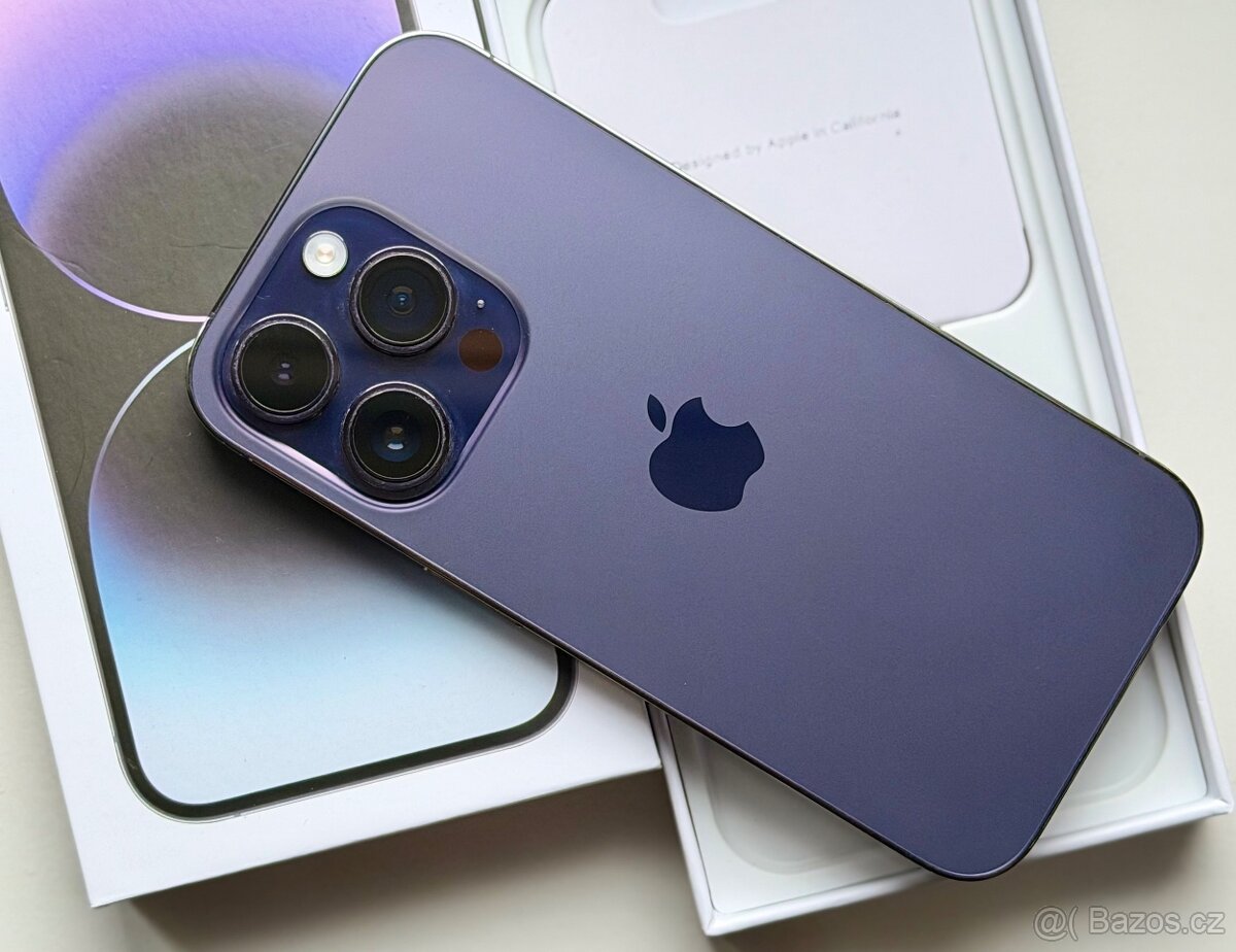 iPhone 14 Pro Deep Purple BATERIE 100% TOP - 2