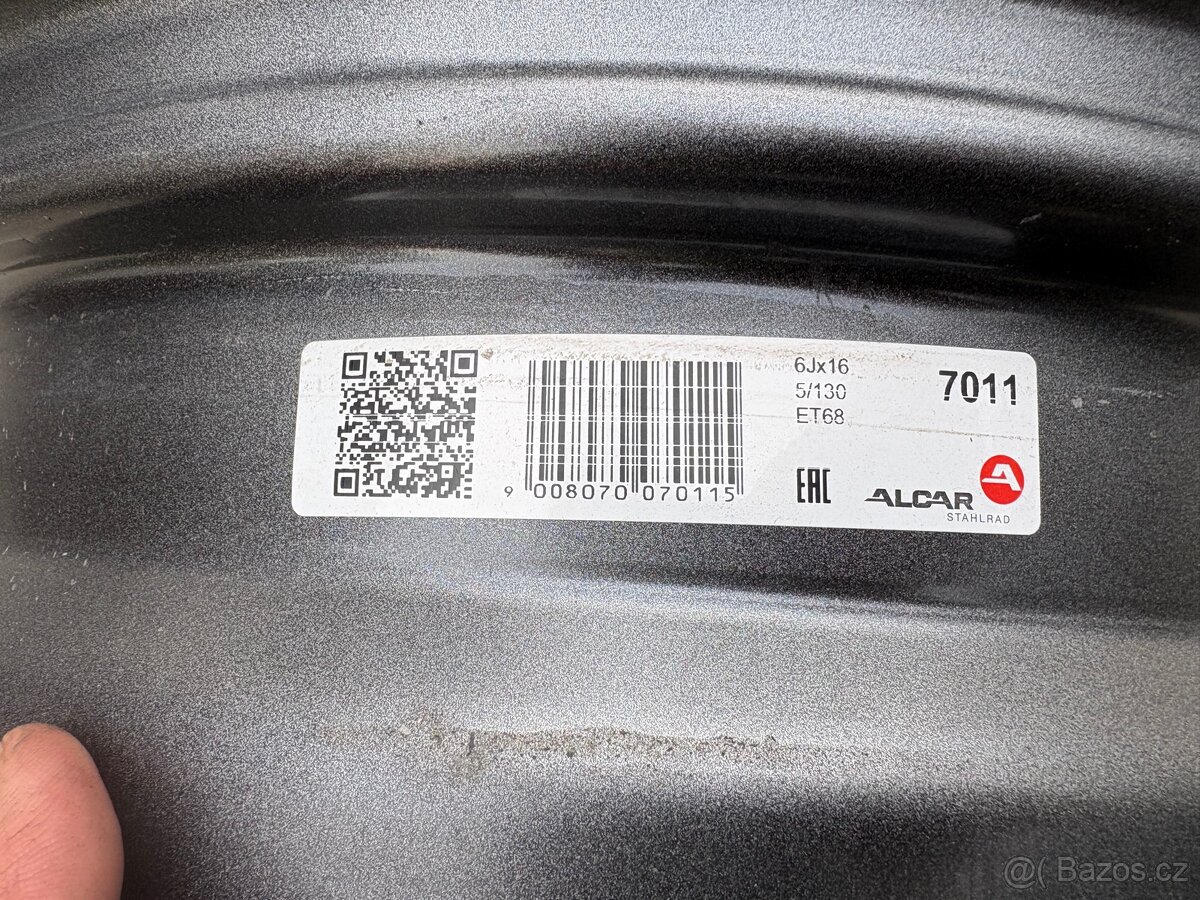 Plechový disk 7011 6x16" 130x5 ET68 78,1 - 2