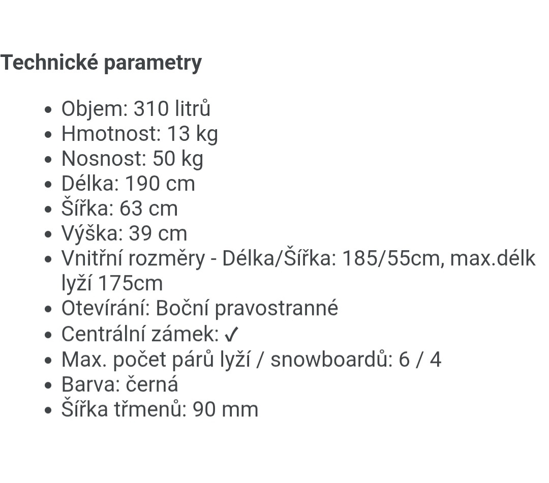 THULE Pacific 600 Antracit - 2