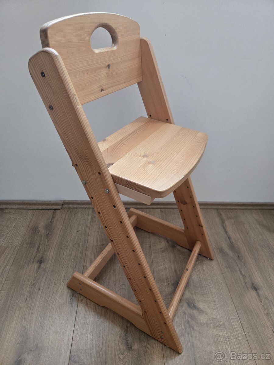 Dřevěná rostoucí židle - 2