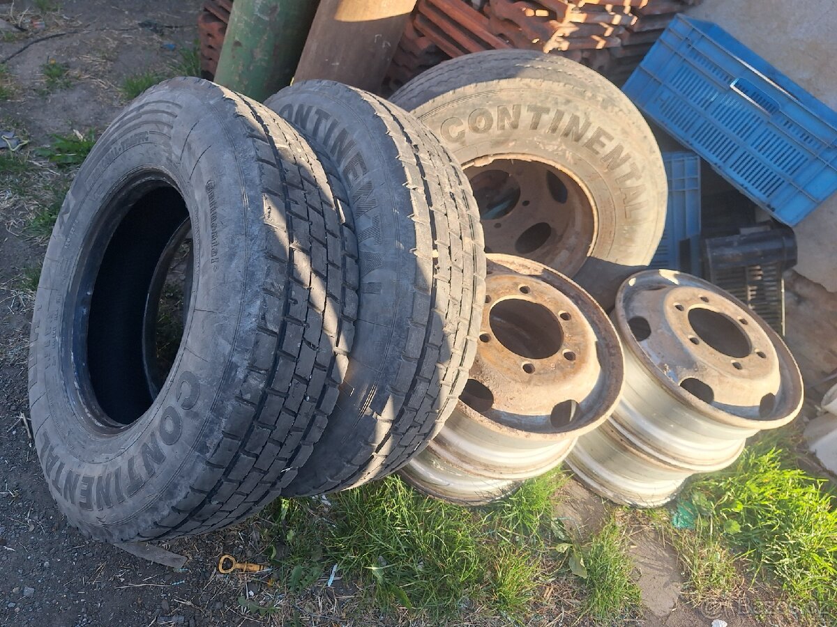 7x disk 17,5 , 6 děr , daewoo avia , eurocargo , daf lf - 2