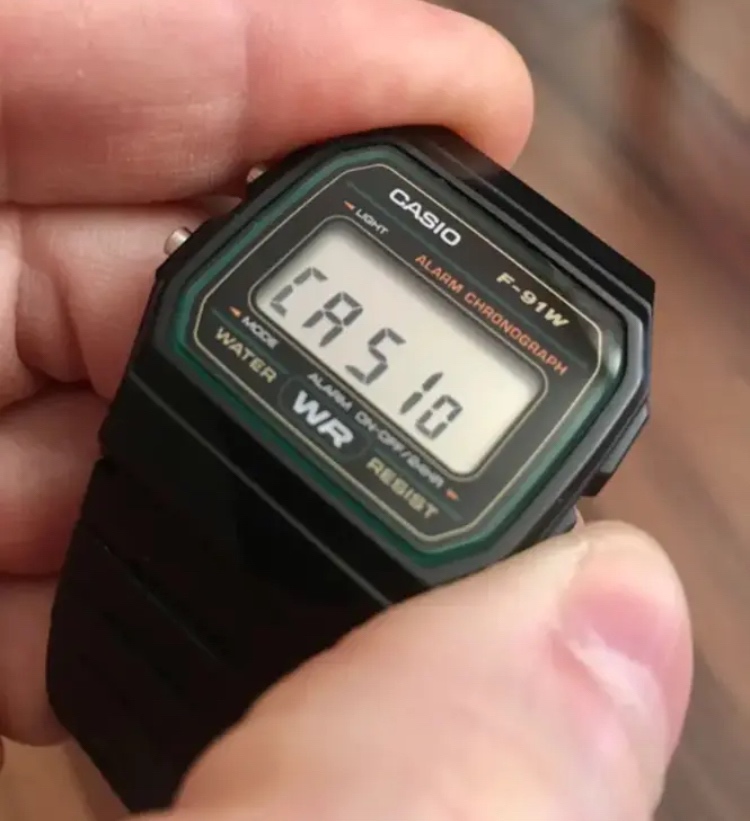 Nové hodinky CASIO F-91W 3DG - 2