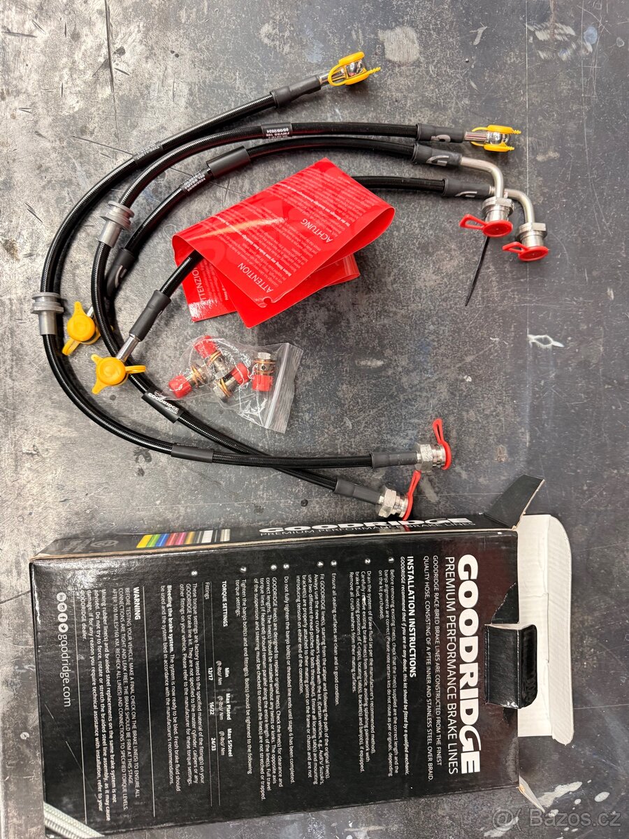 Mitsubishi lancer Evo brzdové hadice - 2