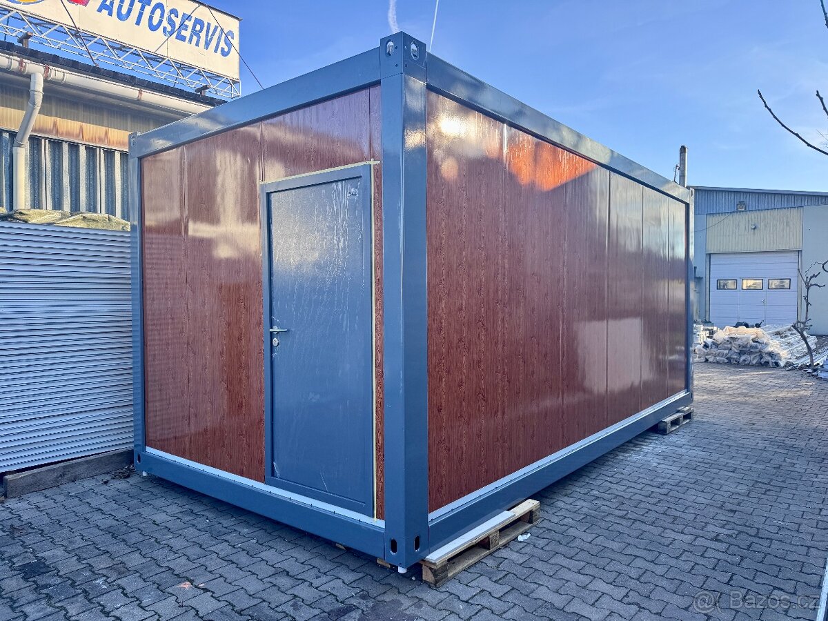 STAVEBNÍ KONTEJNER / UNIMOBUŇKA 6 × 3 m – dřevěný, antracit - 2