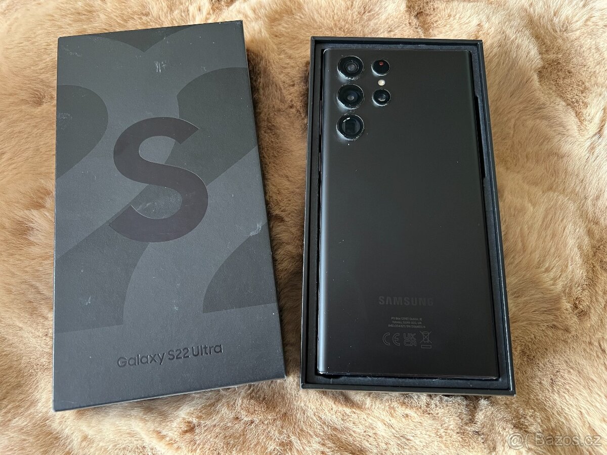 Samsung Galaxy S22 Ultra 256GB Phantom Black, komplet, kryty - 2