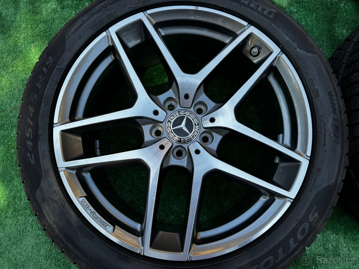 Originál alu kola Mercedes 5x112 R19 W213 all zimní - 2