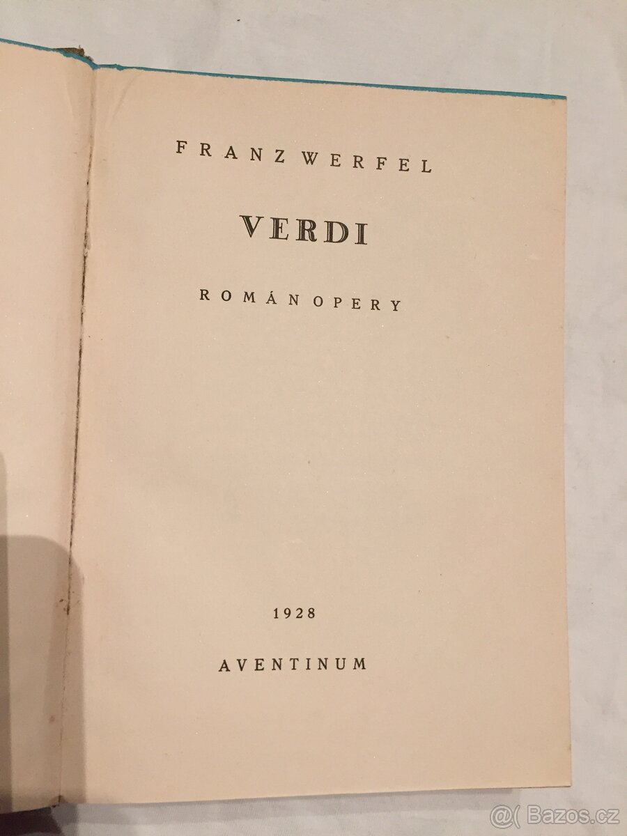 VERDI - Franz Werfel - 2
