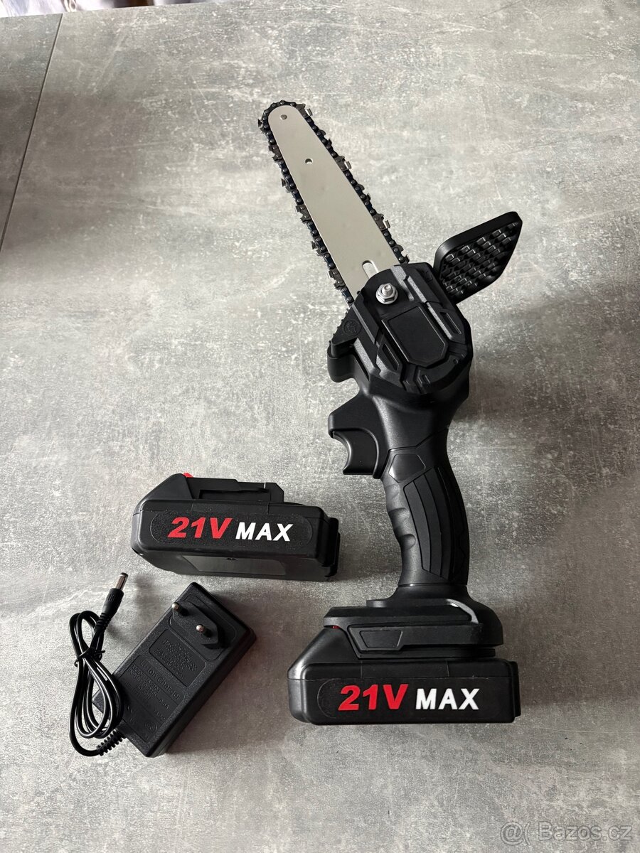 Aku řetězová pilka 6” 2x baterie - 2