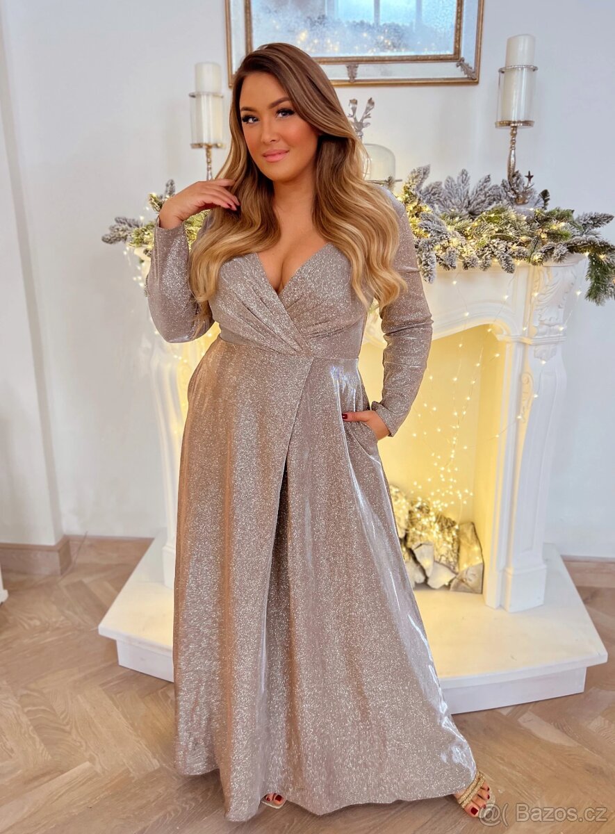 Plesové šaty vel.48-50 - 2