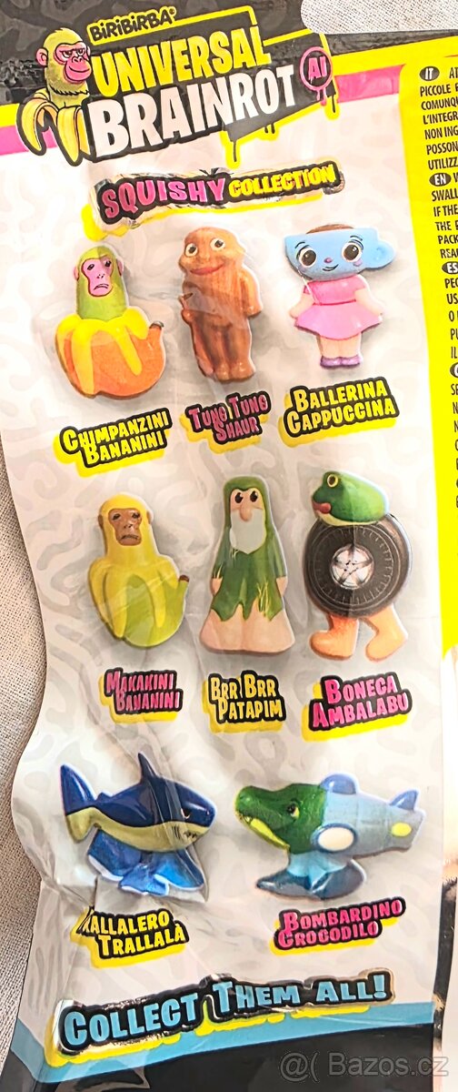 Kompletní sada squishy figurek Brain Rot - 2
