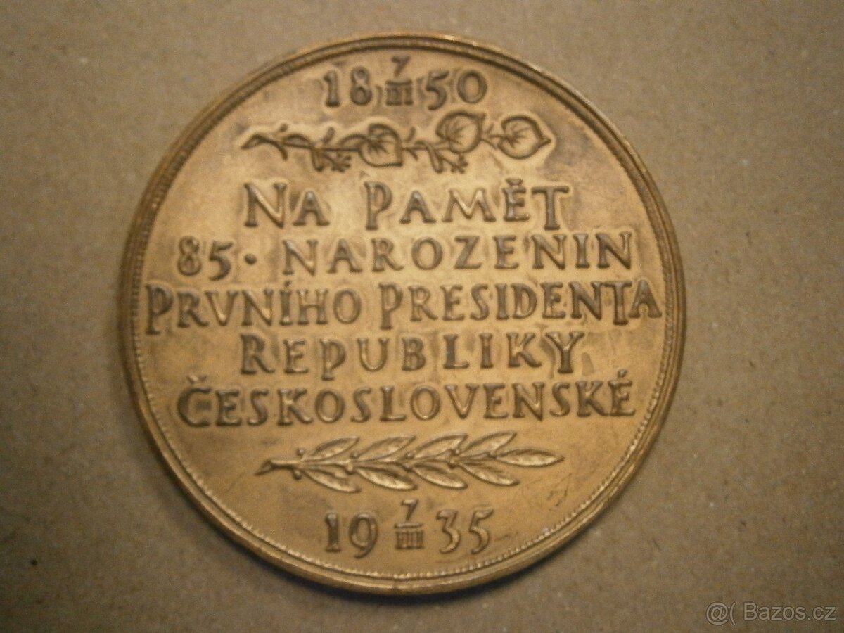 Masaryk plaketa - 2