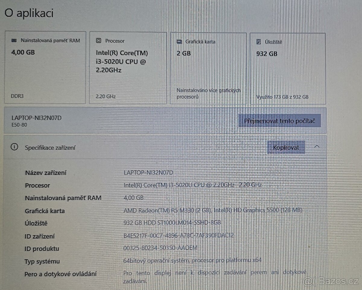Notebook Lenovo 15“ - 2