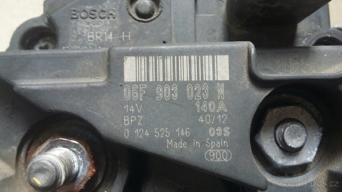 Alternátor 140A. Škoda, VW. 06F903023N - 2