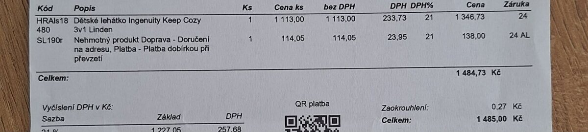 Vibrační lehátko pro miminko - 2