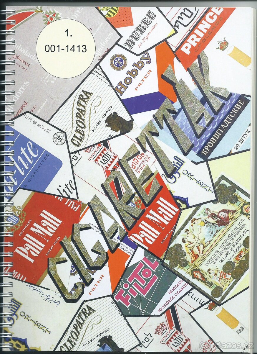Katalog starých cigaret (156 stran) 2ks - 2