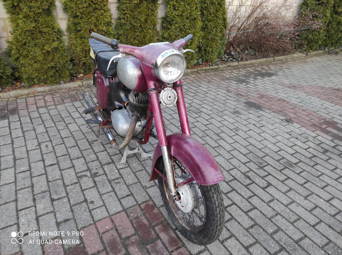 Jawa 250 353 kyvacka, Eu doklady na prihlaseni - 2