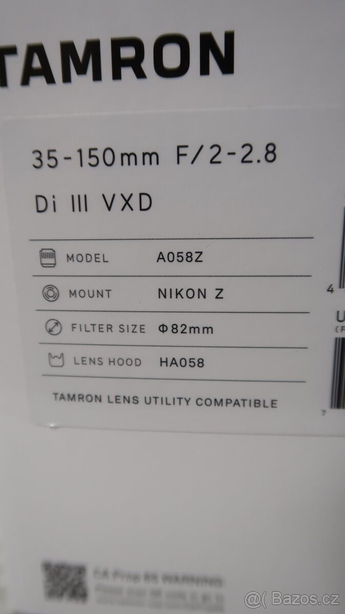 TAMRON 35-150 f2-2,8 Di III VXD Nikon Z - 2