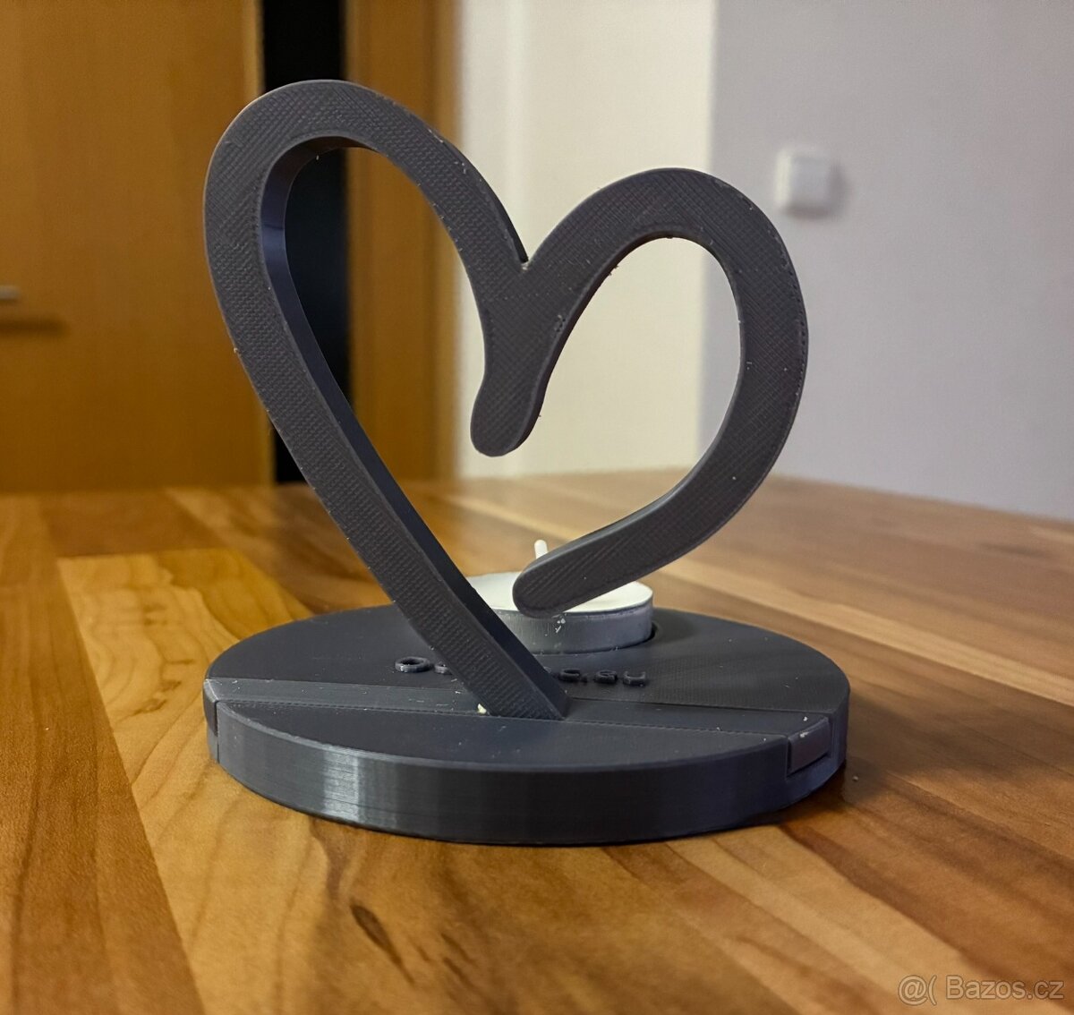 Originální svícen ve tvaru srdce - 2