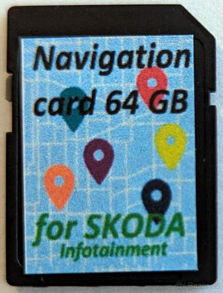 Navigace 64GB - Mapy Škoda SuperB Kodiaq, Karoq Octavia - 2