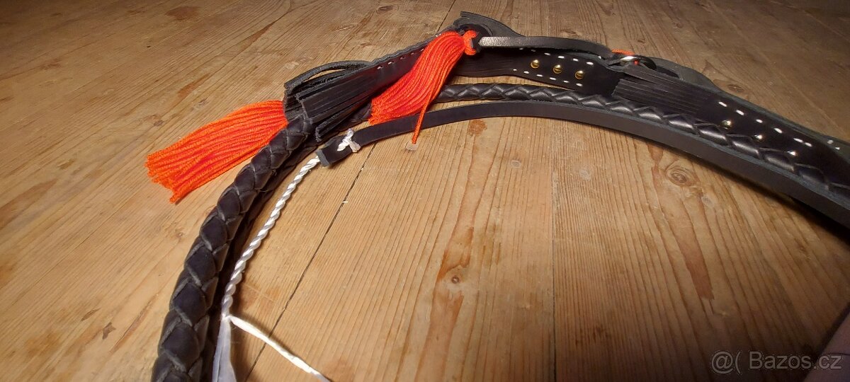 Černý pastevecký bič 250 cm - 2